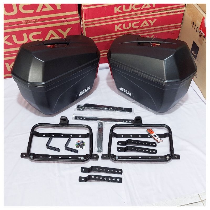 Givi E22N || Sidebox Givi || E22N || Box Samping Givi || Sudah termasuk Breket SB2000 || GIVI E22