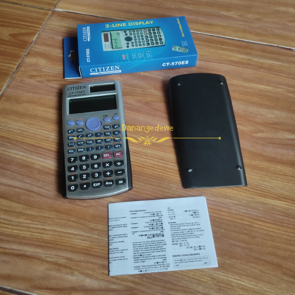 

Kalkulator Scientifik Citizen 570 ES Plus batre tinggal pakai