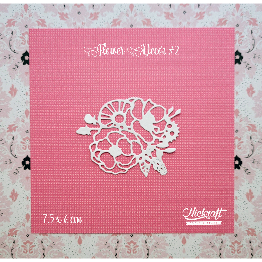 

FLOWER DECOR #2 - Hiasan Scrapbook Jurnal Die Cut Journaling Bujo