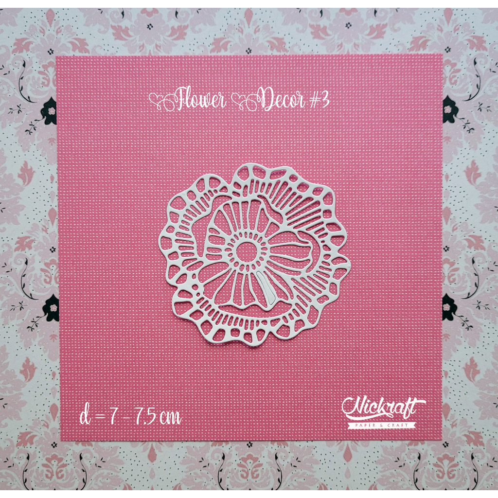 

FLOWER DECOR #3 - Hiasan Scrapbook Jurnal Die Cut Journaling Bujo
