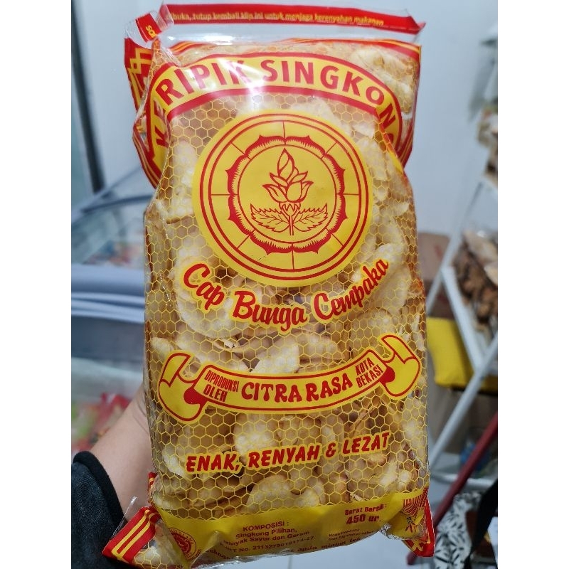 

KERIPIK SINGKONG Cap Bunga Cempaka 450gr