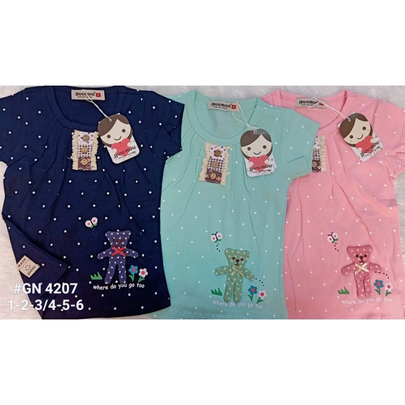 Kaos Anak Cewek Geenee 1-3 thn