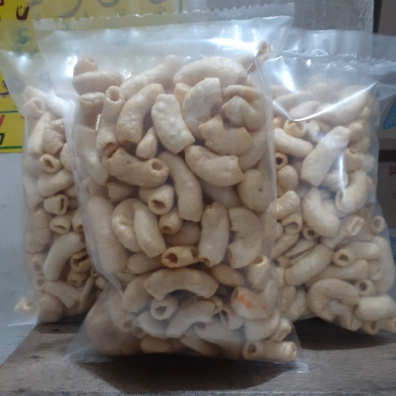 

KERUPUK MAKARONI GURIH ASIN DAN BALADO MATANG 150GRAM/SNACK KILOAN