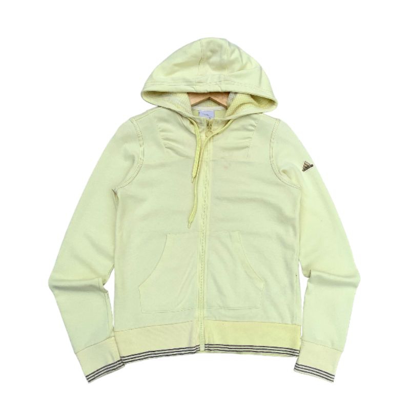 Jaket jumper jemper Zip hoodie adidas kuning #hhta95 original brand asli ori murah