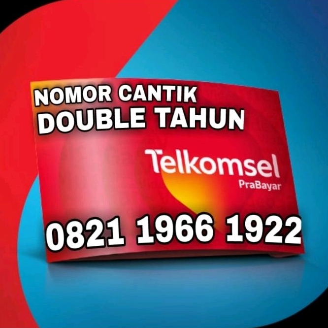 Nomor Cantik Simpati 082119661922 Kartu Perdana Telkomsel Double Tahun 1966 1922