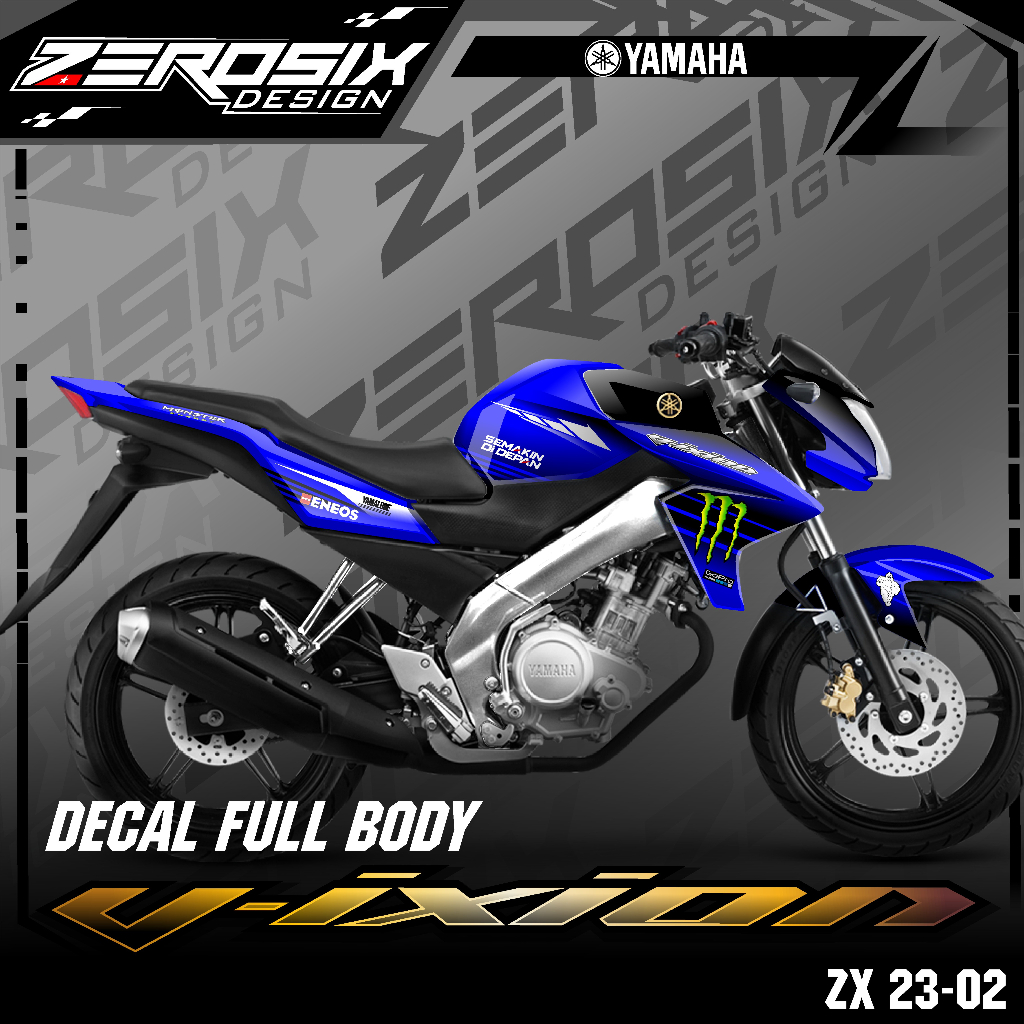 Decal Sticker Fullbody Motor Vixion Lightning - Vixion Old - Vixion NVA - Stiker Motor Vixion Fullbo