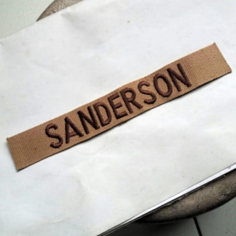 Patch Name Tape USGI Original New for 3DCU Chocochip BDU Us Army