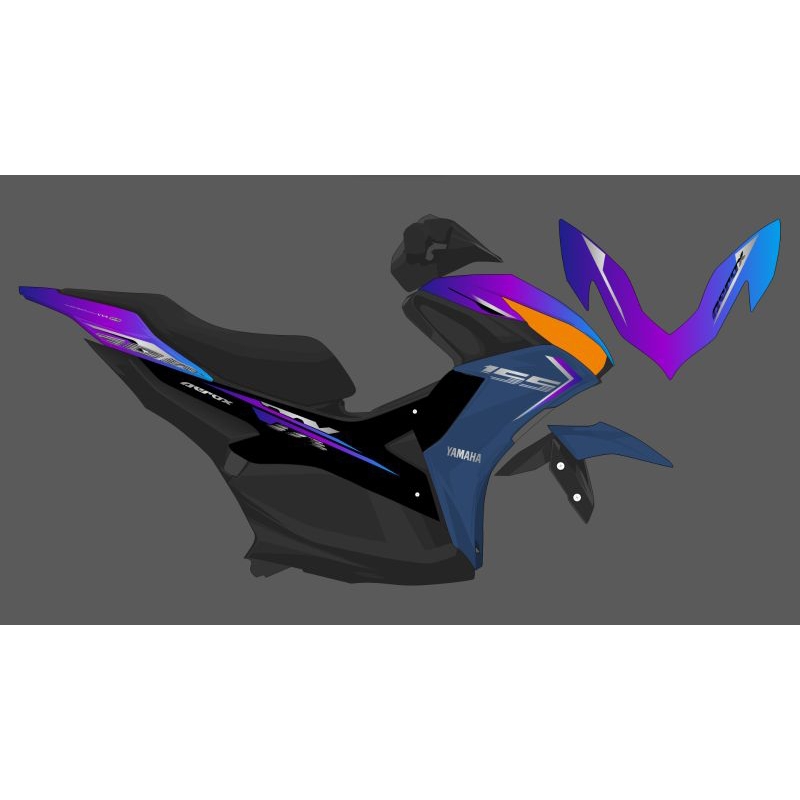 STRIPING TRANSPARAN AEROX ALL NEW CONNECTED THAILAND STYLE