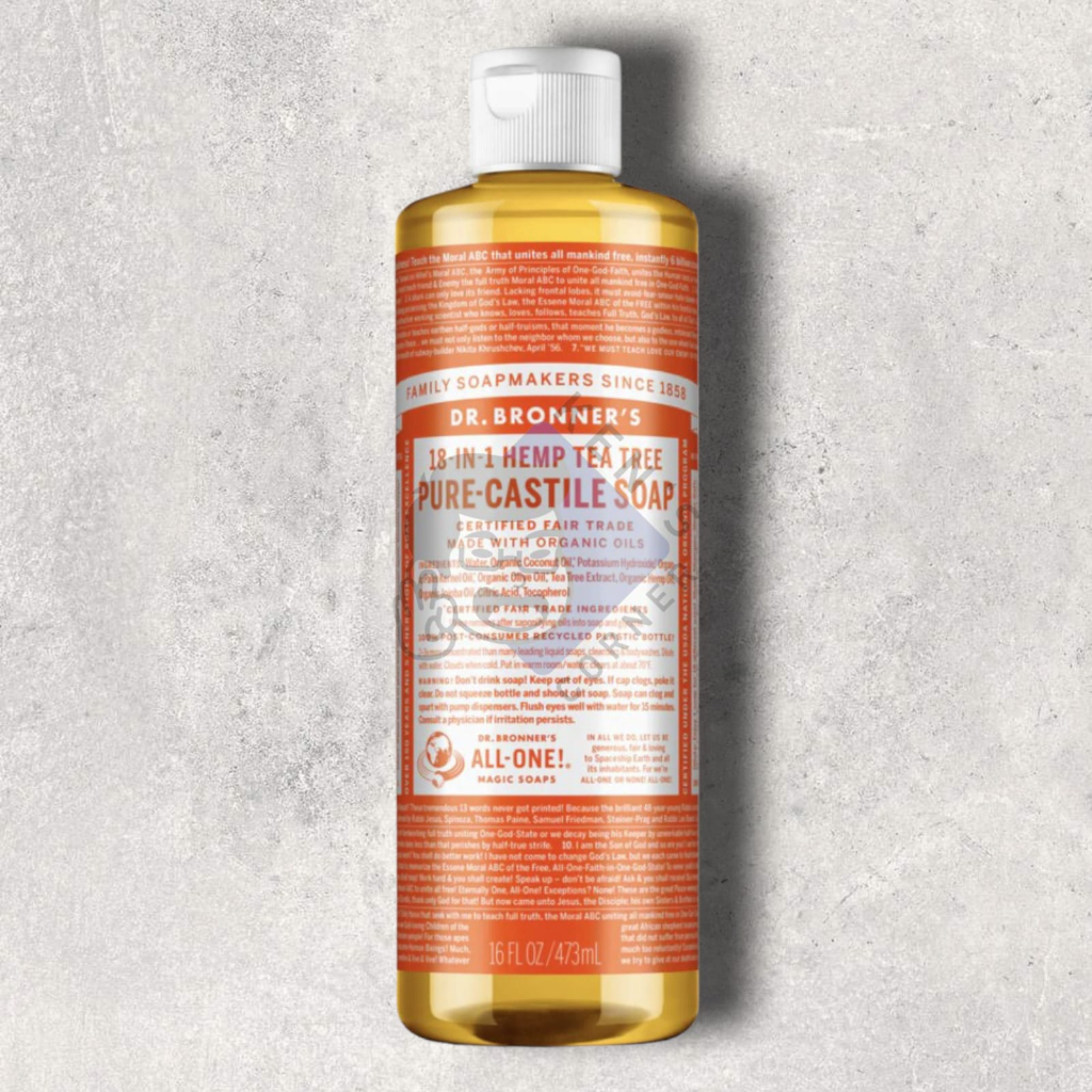 Dr Bronner's Castile Soap Tea Tree / Sabun Untuk Jenis Kulit Kering
