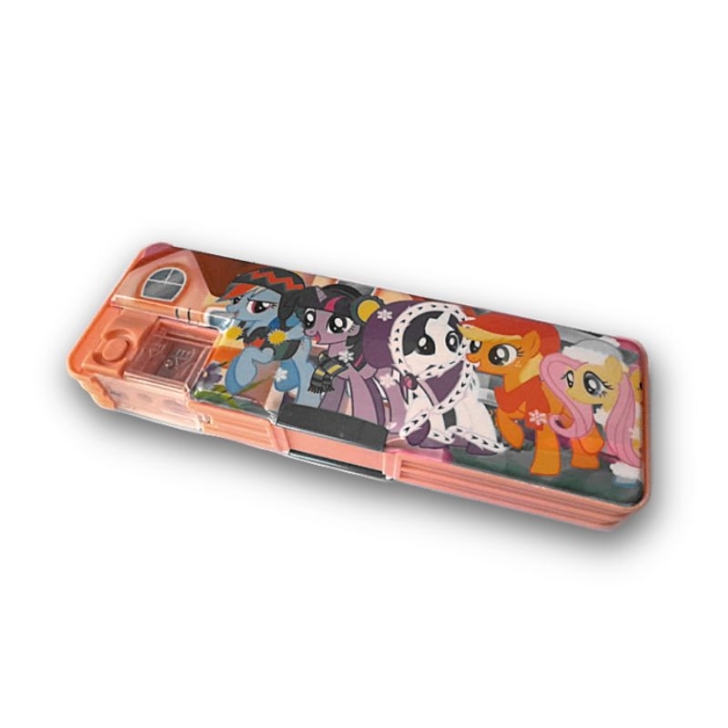 

Tempat Pensil/Kotak Pensil Warna Karakter Kartun 2 sisi dan Rautan | Cartoon 2 sides Pencil Case with Sharpener