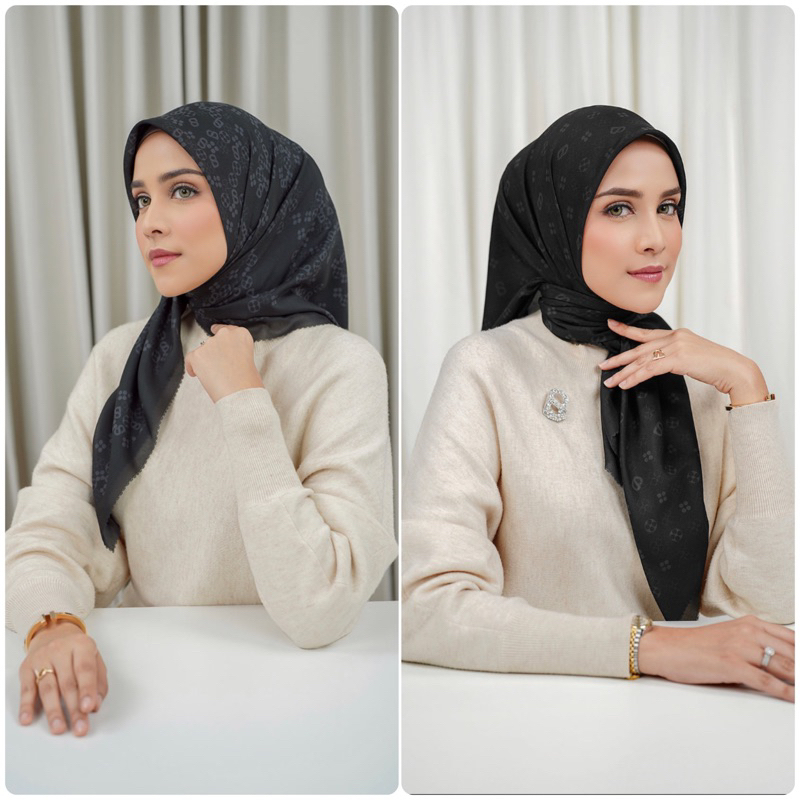 Monogram scarves by Buttonscarves