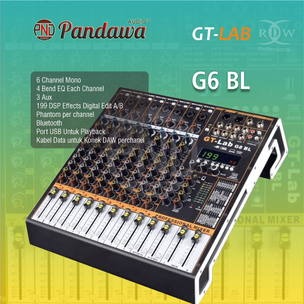 Mixer GT Lab G6 BL / GT Lab / 6 Channel