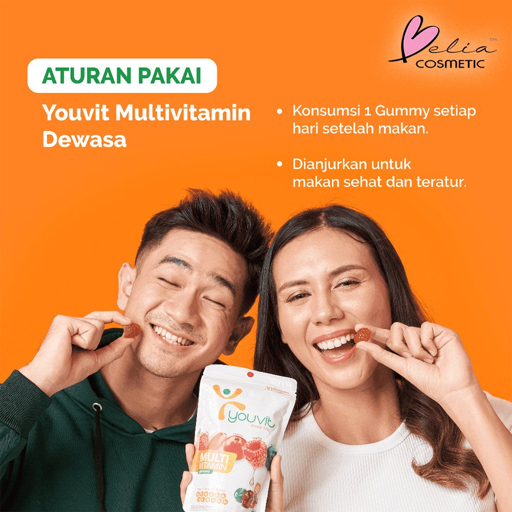 ❤ BELIA ❤ YOUVIT More Life Gummy 30 Gummies Series | Multivitamin Gummy | Beauti+ Gummy | Acno Gummy | Multivitamin Dewasa | Jaga Imunitas