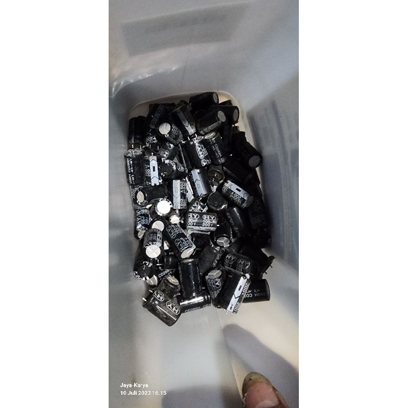 Elco 100Uf 200v elco 200v eclo 100uf cabutan