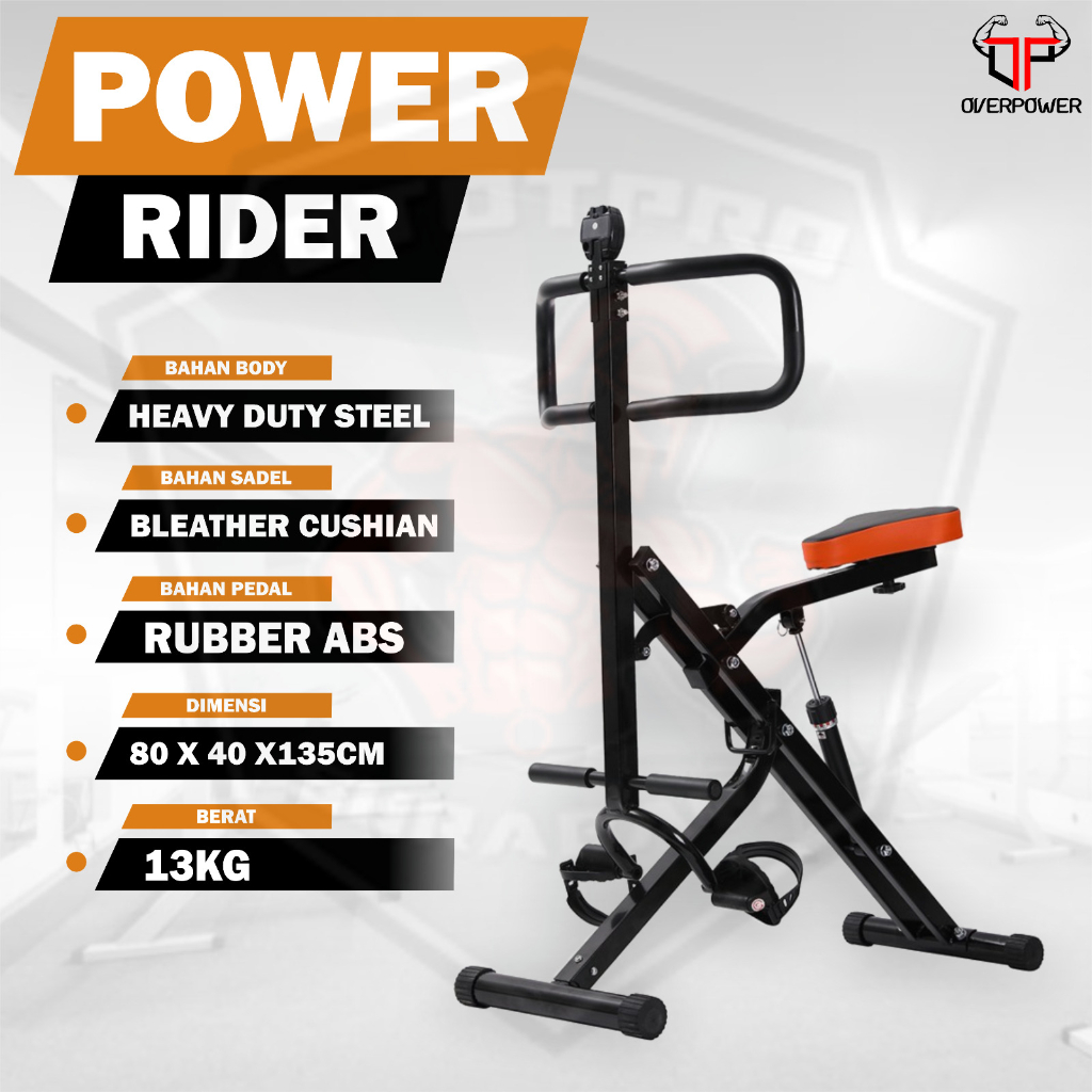 Power Rider Alat Olahraga Power Raider Excider Bike Horse Squat Gym