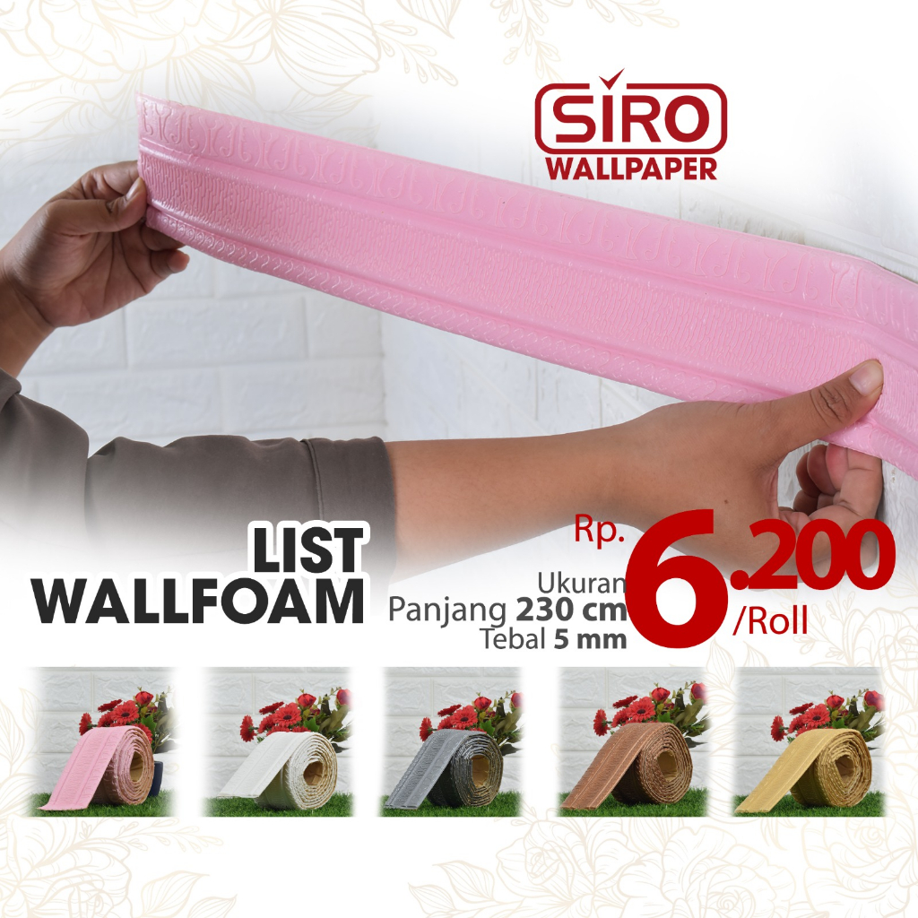 LIST BORDER FOAM 3D LIS WALLPAPER BORDER STICKER