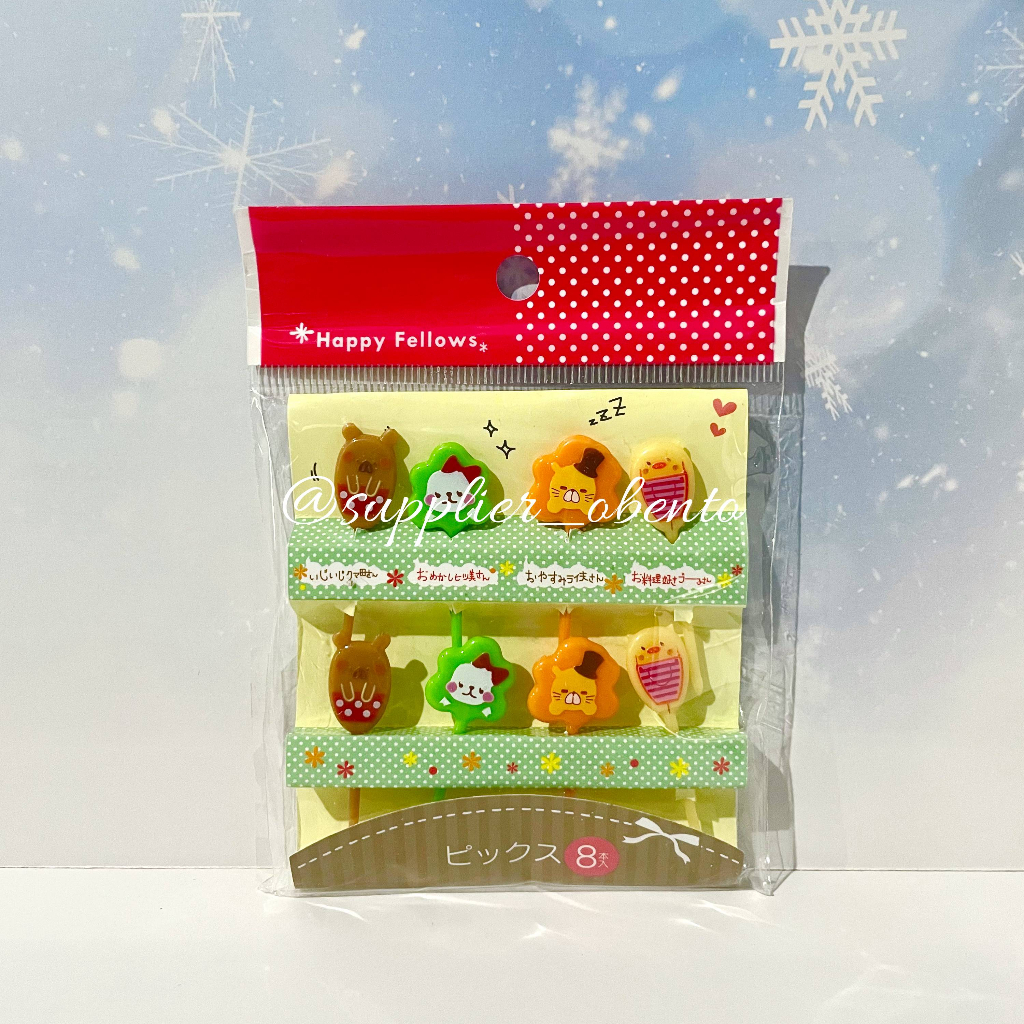 Happy Pick Doggy Lunch Pick Cat Food Pick - Tusukan Bento Buah Tusben Bekal Anak