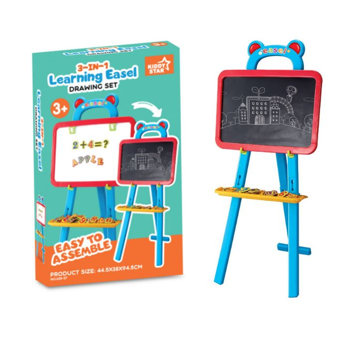 

Kiddy Star Papan Tulis Hitam Putih Black White Board Magnet Learning