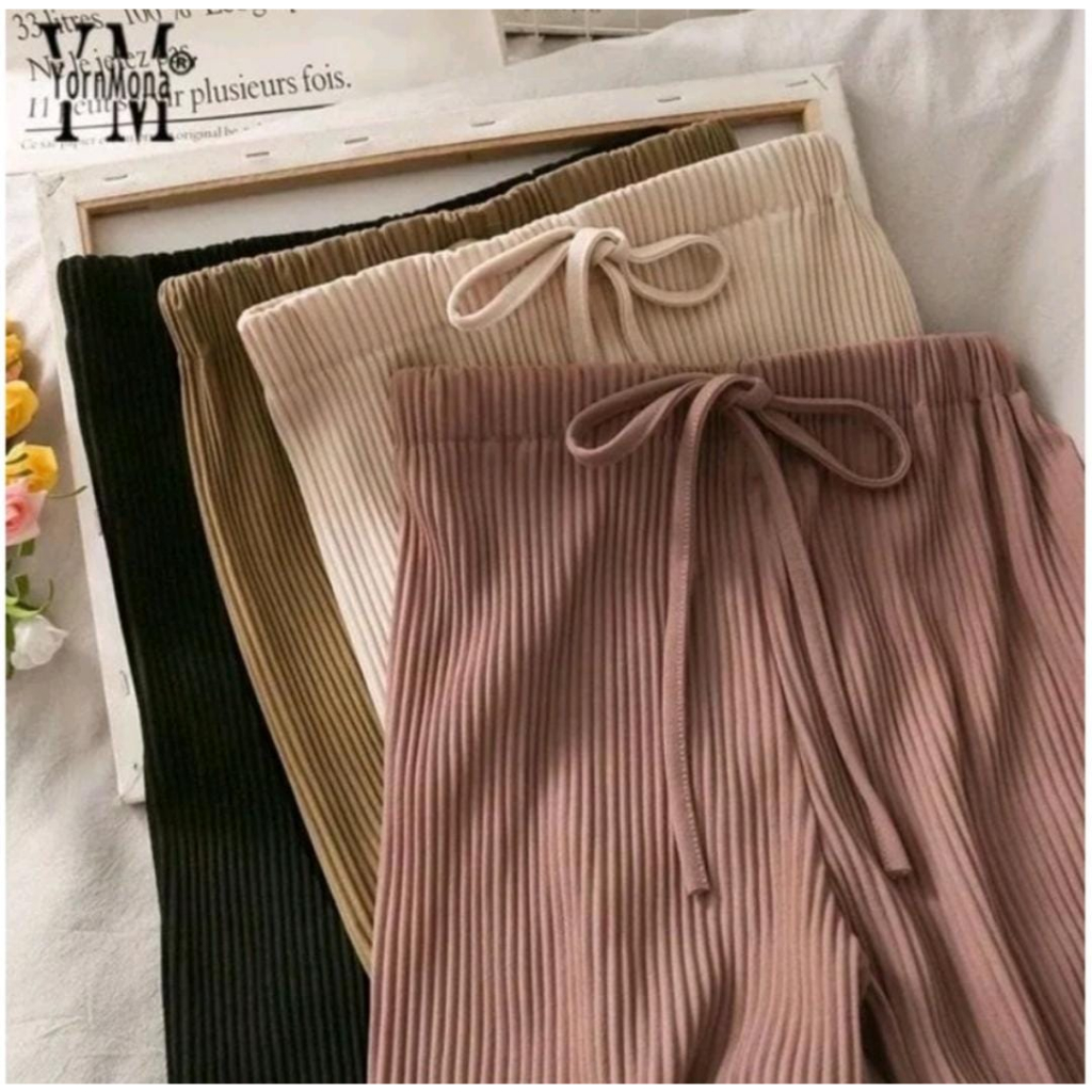 Celana Kulot Plisket Lidi Premium Jumbo / Kulot Plisket Wanita Murah / Kulot Plisket / Celana Pliske