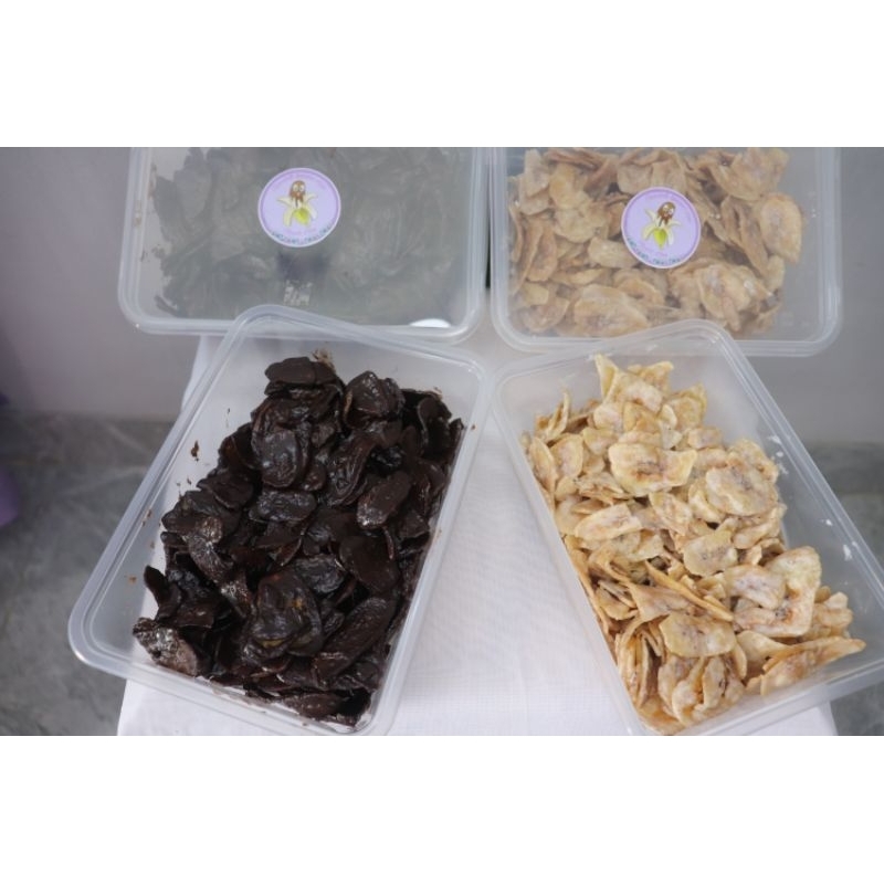 

kripik pisang coklat lumer