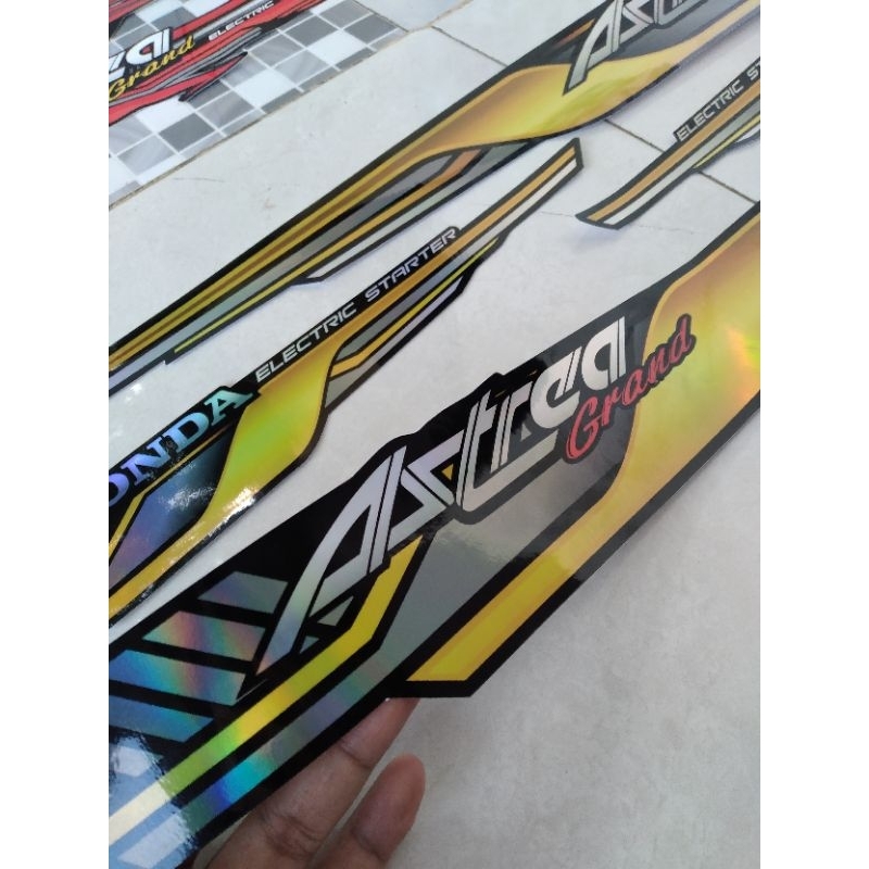 HOLOGRAM Striping Astrea Grand  Striping Honda Grand Striping Hologram