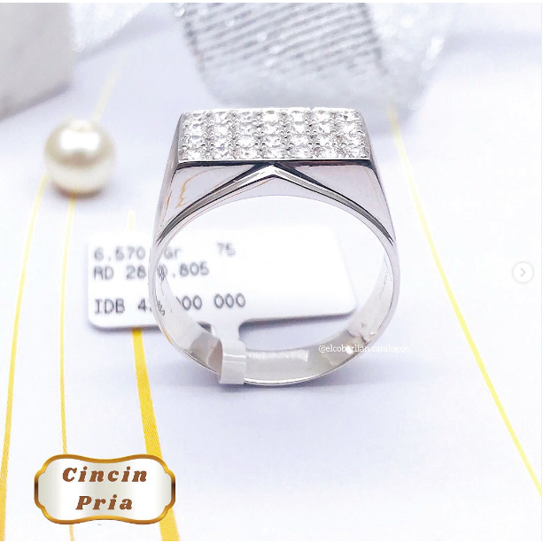 Elco Jewellery - Cincin Berlian Eropa F Vvs | CBRt-00628SH Berkualitas dan Bergaransi