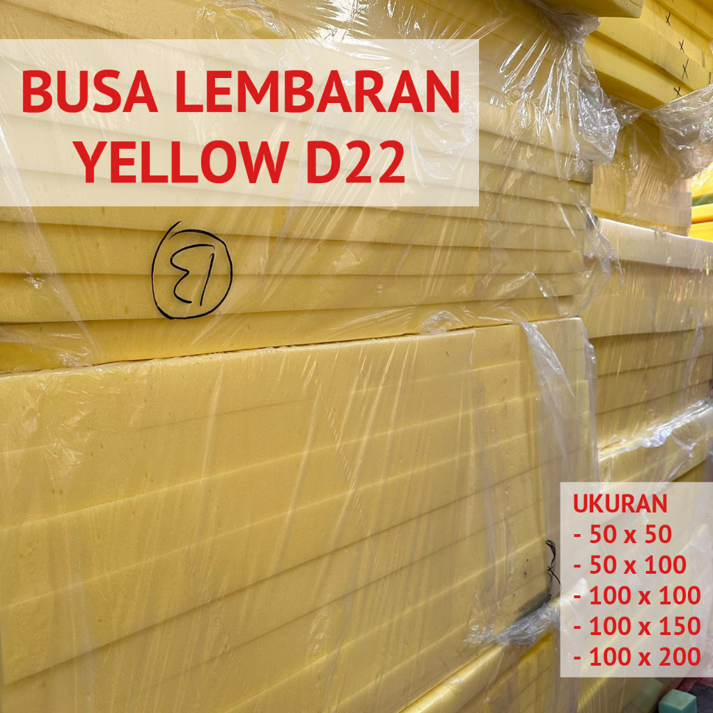 Busa Royal Foam Yellow D22 Tebal 4cm 5cm 6cm