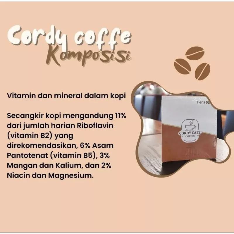 

CORDY CAFE ( KOPI KUAT ) Penambah Stamina 100 % Original Product