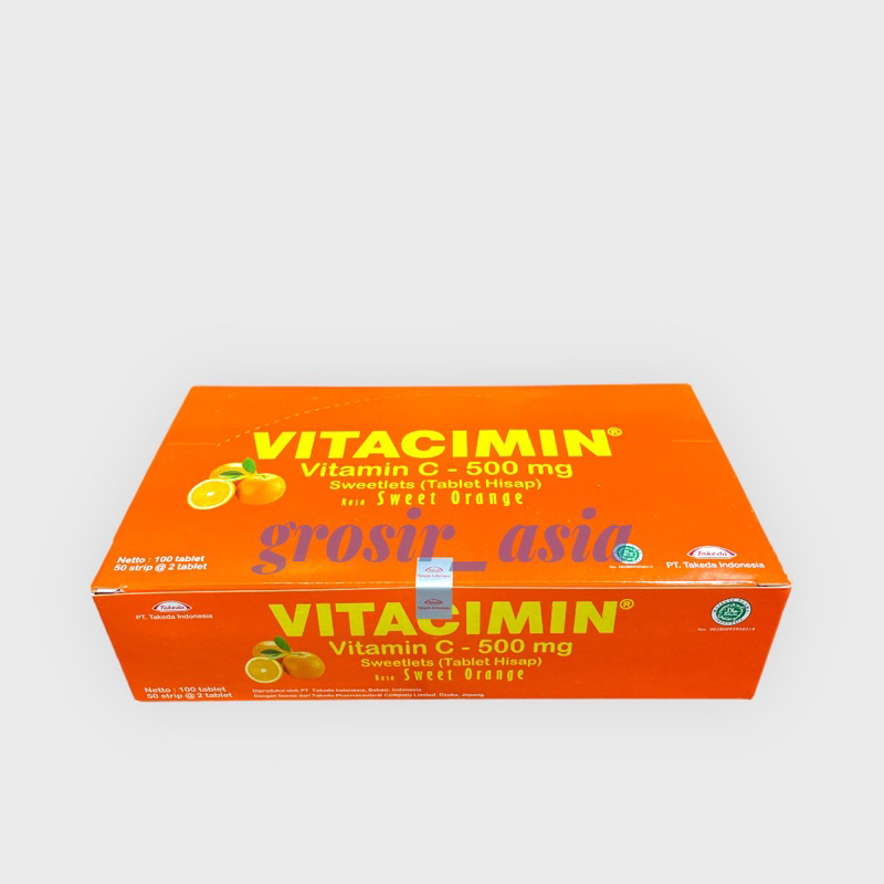 

Vitacimin Jeruk Box Isi 50 Strip