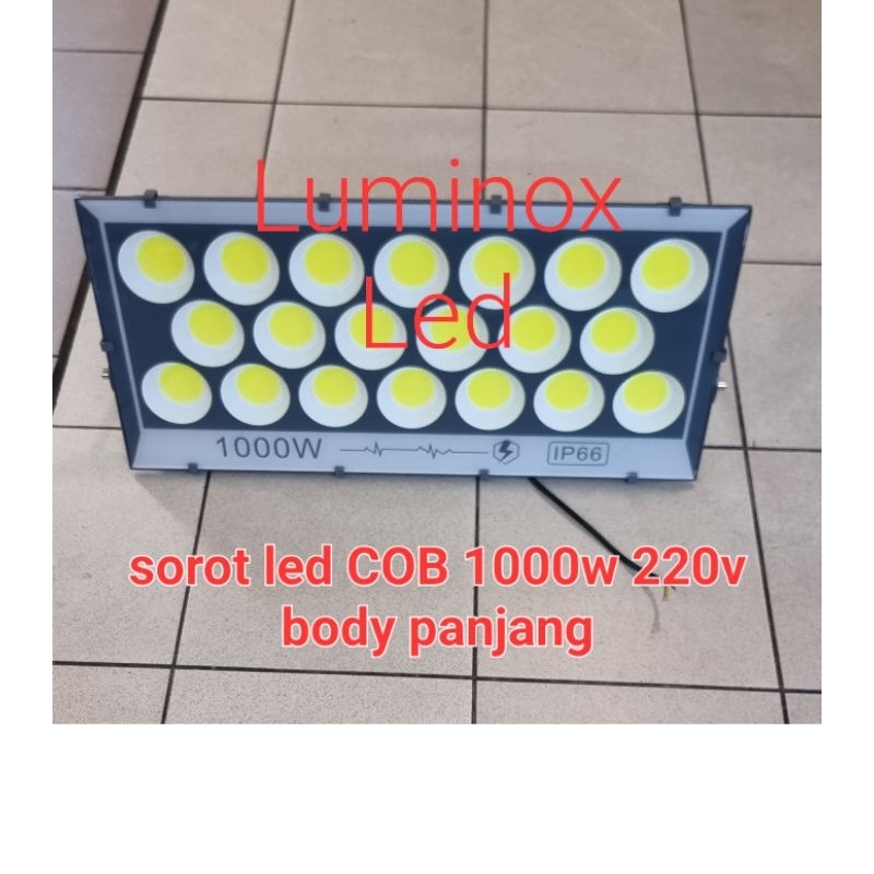 sorot led slim panjang cob 1000w 1000watt - tembak led 1000 watt / floodlight cob 1000w 220volt