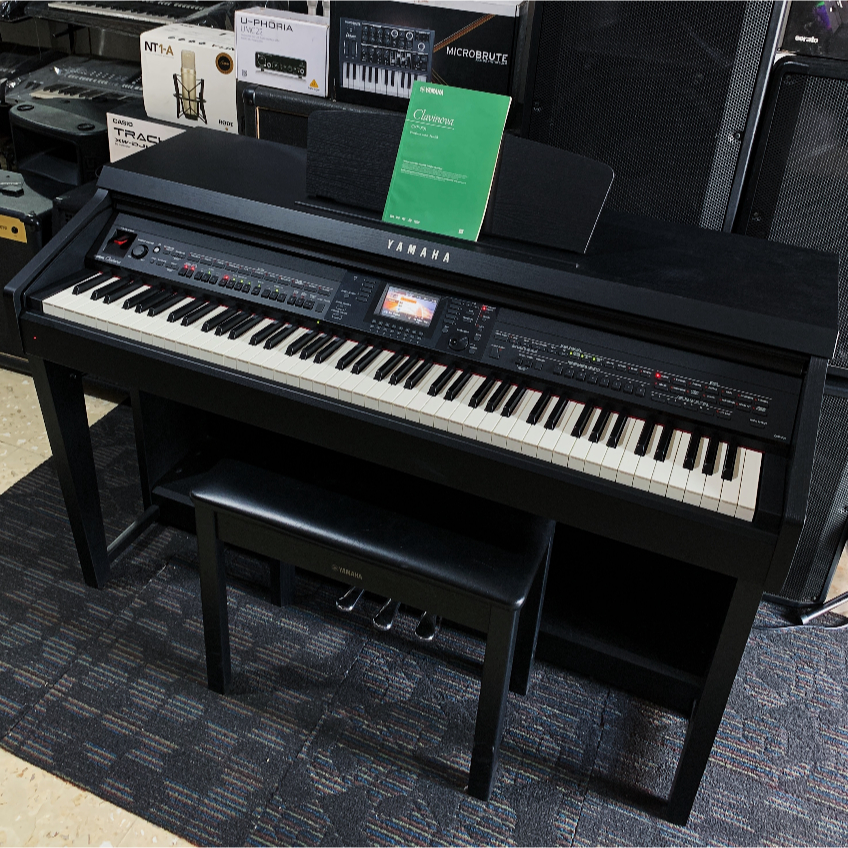 BILLY MUSIK - Digital Piano Yamaha Clavinova CVP-701 CVP701 Black Walnut with Original Bench