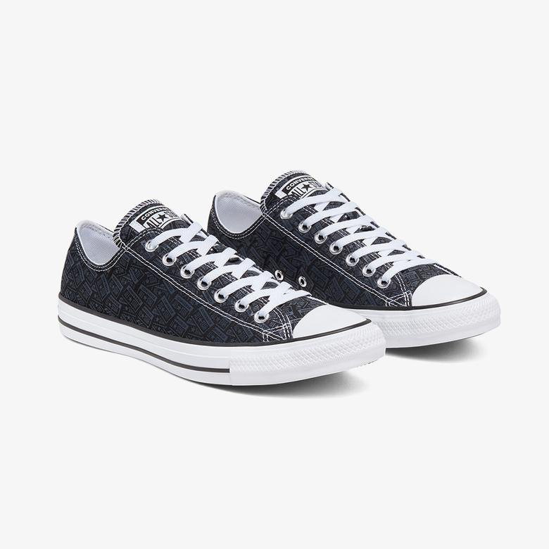 Sepatu Sneakers Pria Converse Chuck Taylor All Star Logo Graphic Ox Black