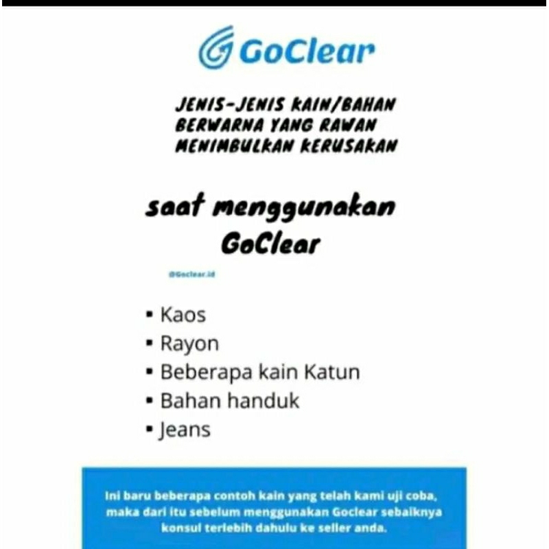 GoClear pembersih Noda membandel/ Go Clear