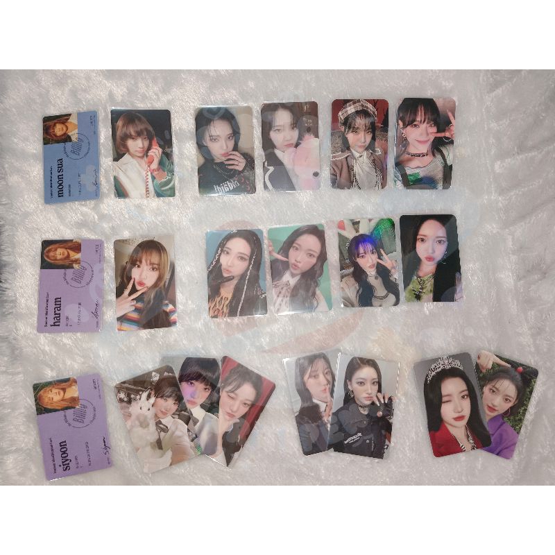 Photocard Id Card Official Billlie Moonsua Haram Siyoon