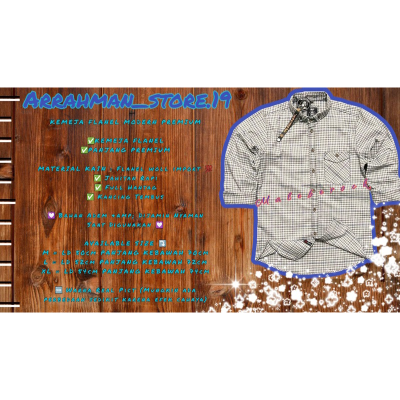 Kemeja Flanel Premium Malebe Rock/Maleberock Garis-garis Berkualiat