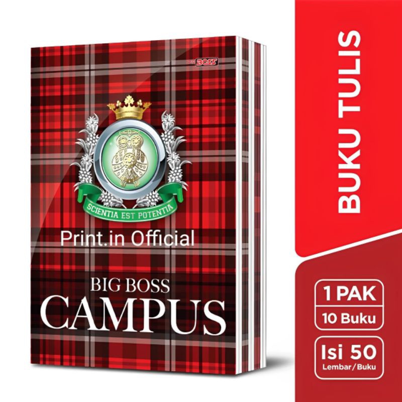 

(Pak) Bigboss Campus Buku Tulis 50 Lembar Ukurna Boxy