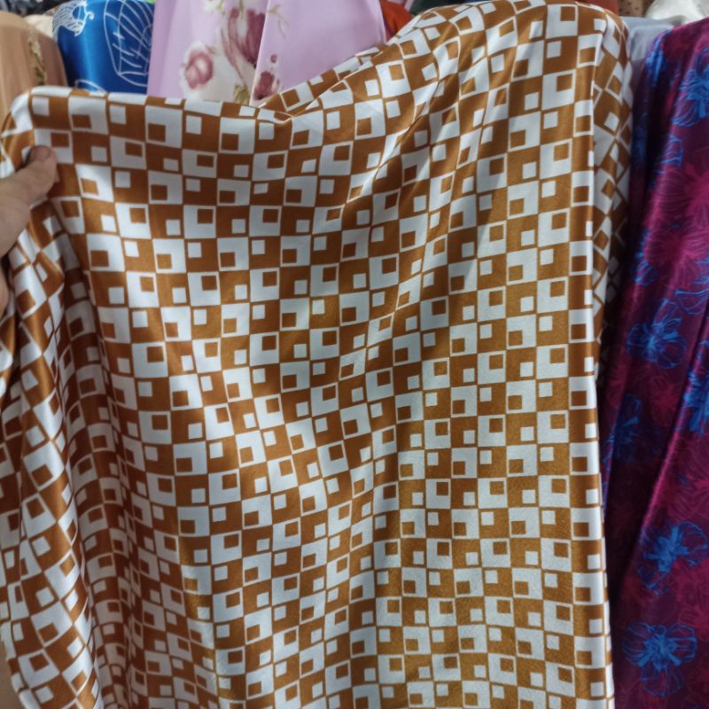 satin bridal - kain satin bridal - bahan gamis - bahan gaun - kain bahan