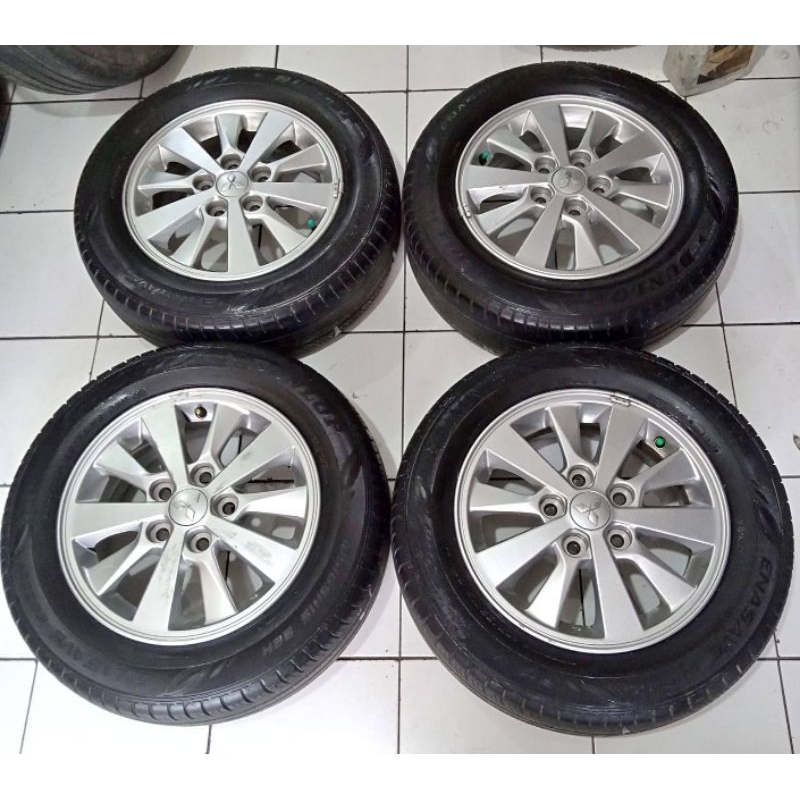 Velg Mobil OEM Xpander Ring 15 Pcd 5x114 + Ban Dunlop 185 65 R15  Buat Grand max Luxio Apv new Carry
