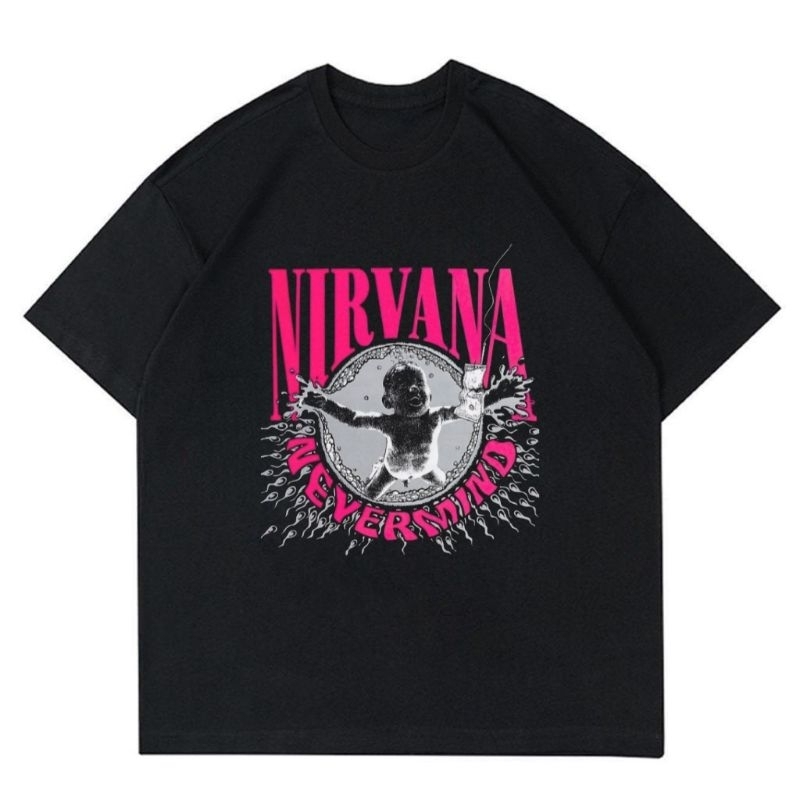 TSHIRT BAND NIRVANA NEVERMIND | KAOS BAND NIRVANA NEVERMIND UNISEX