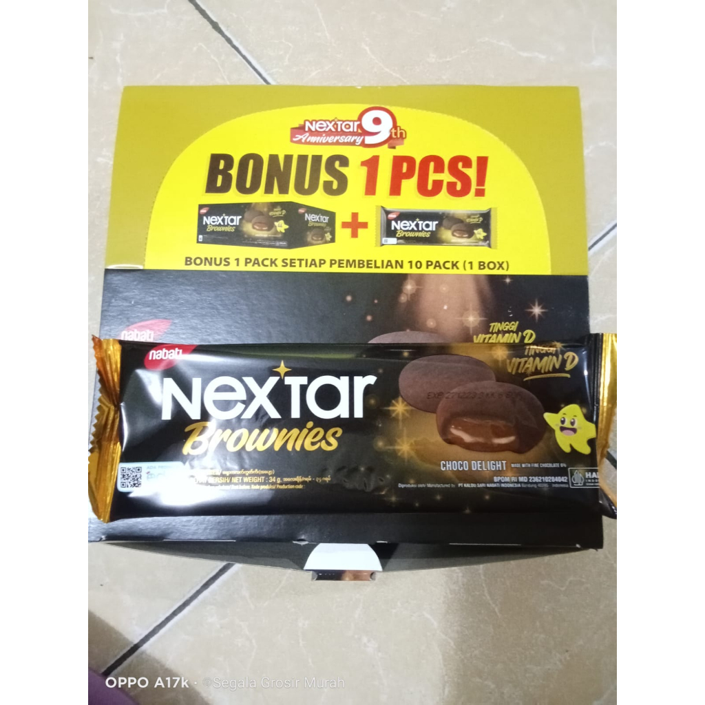 

Promo HArga Termurah Nexstar nabati coklat beli 10 gratis 1
