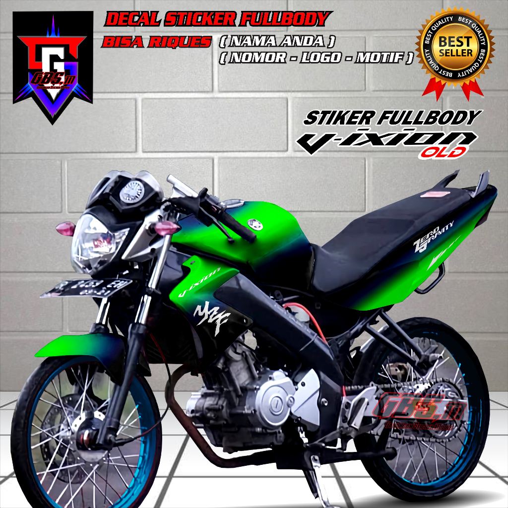 Decal Sicker Vixion old 2010 2011 2012 Dekal Stiker Motor Yamaha Vixion Old 2010 Fullbody