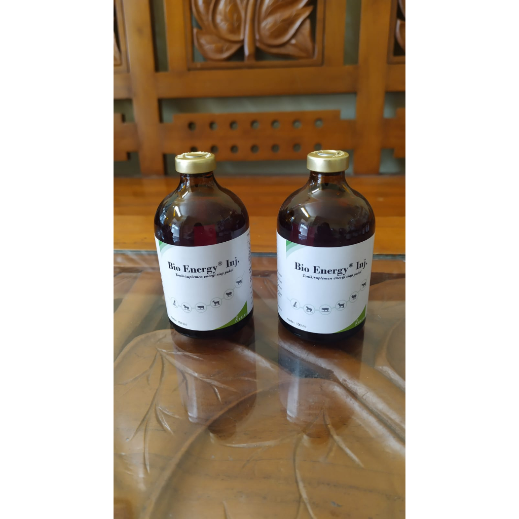 BIO ENERGY 100 mL - Injeksi ATP energi instan penguat otot stamina dan daya tahan tubuh hewan - Sepe