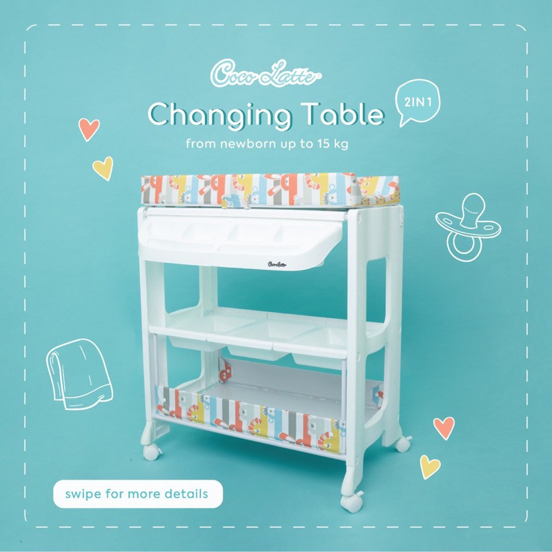 [NEW] SALE Cocolatte Coco Latte Changing Diapers Table Meja Ganti Popok Chocolatte Like New Preloved