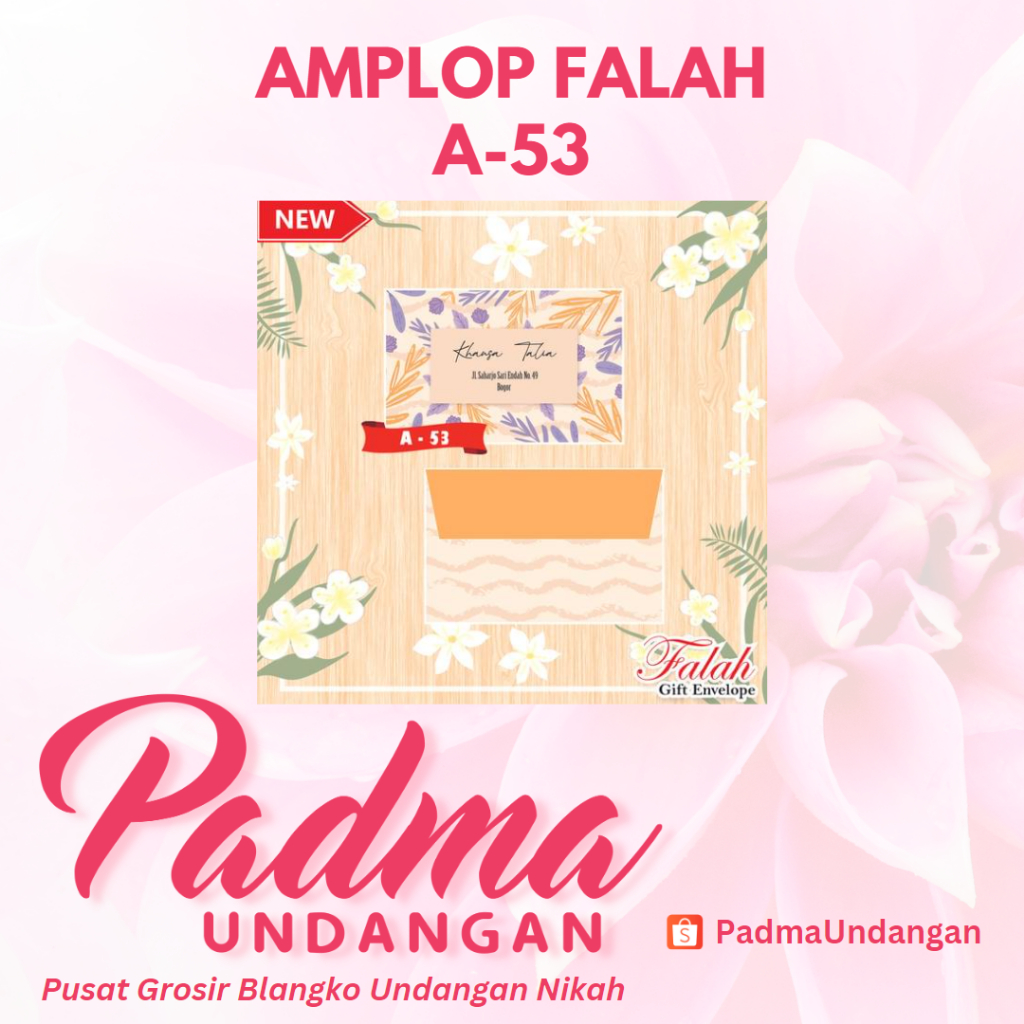 

Amplop Falah A-53 | PadmaUndangan