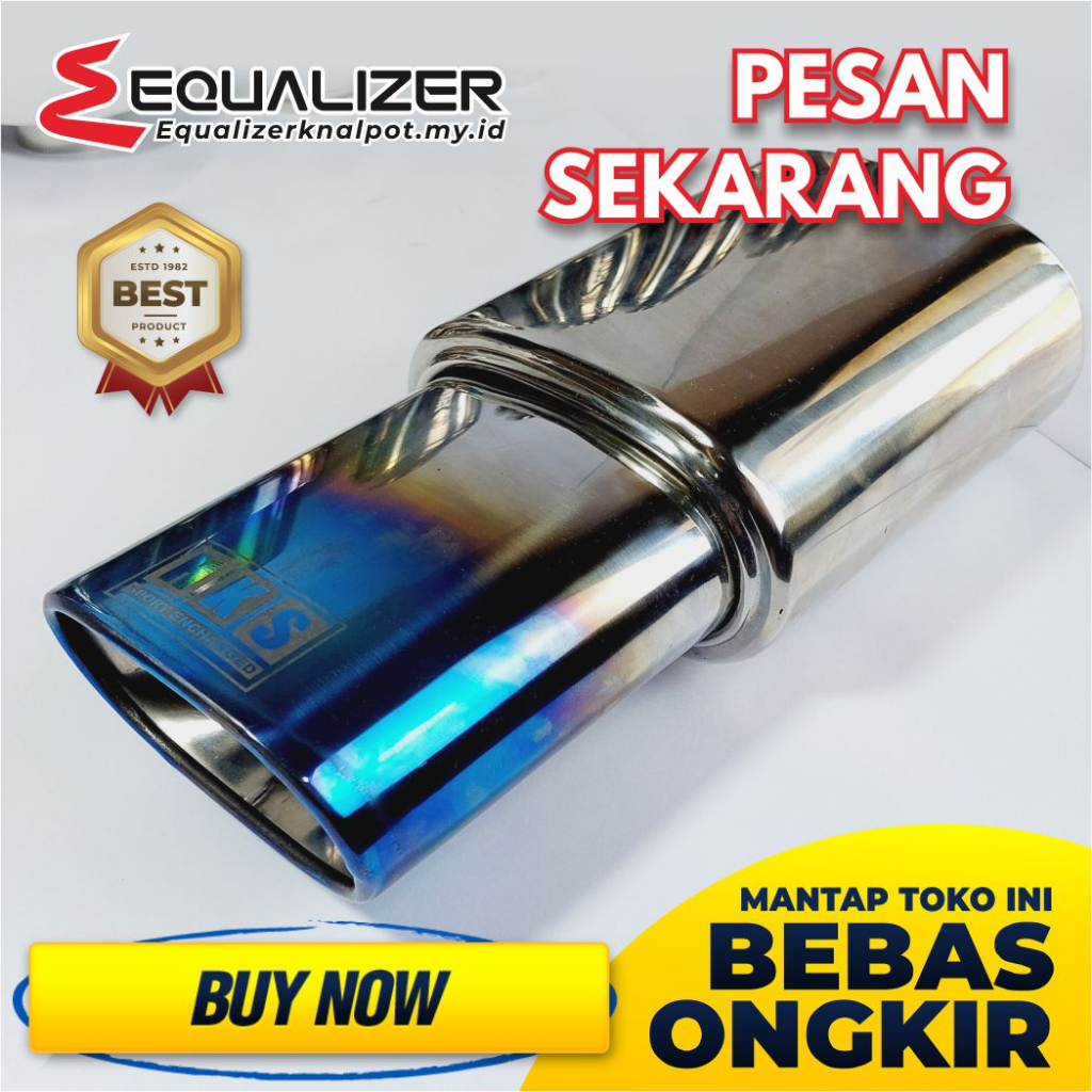 Knalpot Mobil Racing Mobil HKS Blue Oval Bass Adem