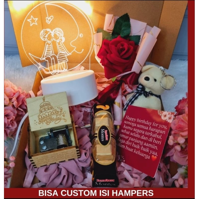 Hampers Cewek / Kado Ulang Tahun Romantis Kotak Musik