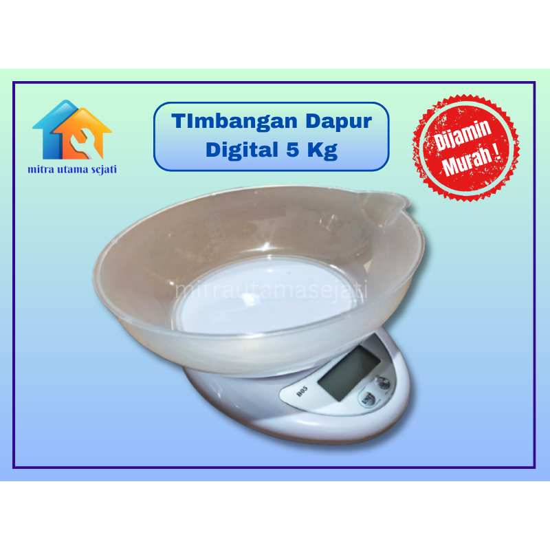 Timbangan Kue Digital 5 Kg Kitchen Scale Timbangan Duduk
