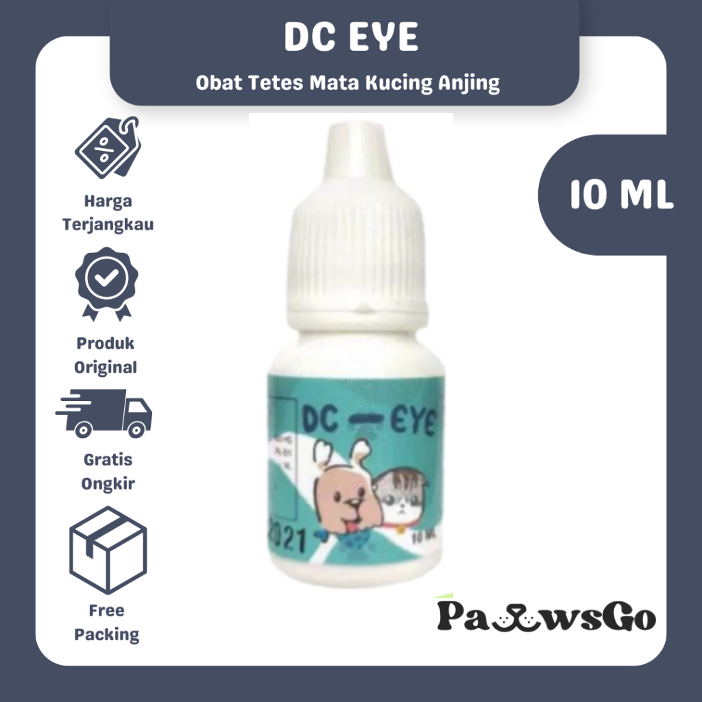 DC Eye 10ml - Obat Tetes Mata Kucing - Obat Tetes Mata Anjing - Obat Tetes Mata Hewan - Obat Selaput