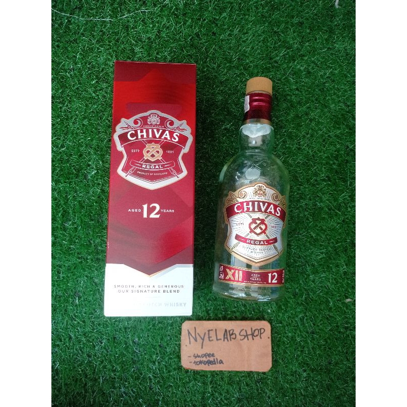 botol whiskey bekas chivas 12 lengkap isi kosong lengkap dengan box untuk pajangan