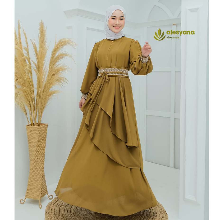 GAMIS WANITA TERBARU 2024 YUNA DRES CERUTY BABYDOL SUPER CANTIK ORI ALESYANA